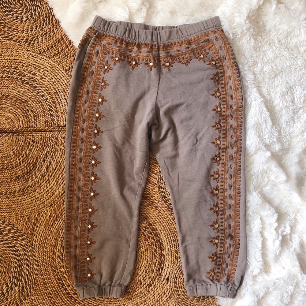 free people FP one three wishes crop sweat pants